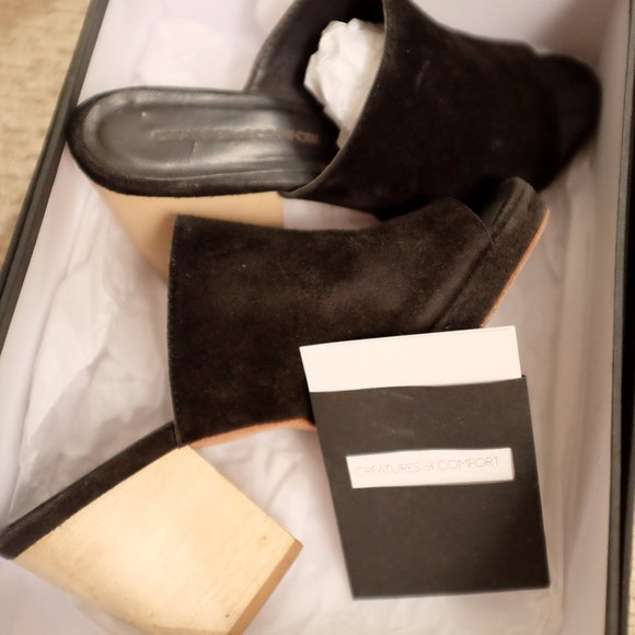 Creatures of Comfort Black Suede Mule - Picture 3 of 3
